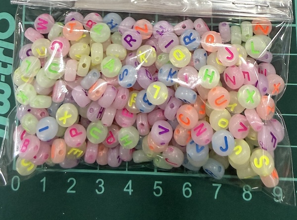 Letter Bead Round